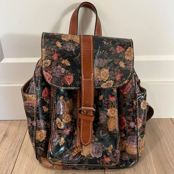Multicolored Patricia Nash leather small backpack Luzille Convertible Backpack- European Map – Patricia Nash main image 3